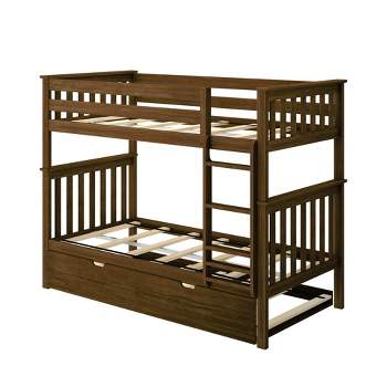 Max & Lily Twin over Twin Bunk Bed with Trundle