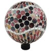 Very Cool Stuff Mosaic Glass Gazing Globe with Hanging Chain, Copper Penny Wave Tile, 10in - 2 of 3