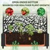 Lirago Iron Arch Mobile Planter Box (3-Piece)-Raised Garden Bed Elevated Planter with Trellis Privacy Screen 38 Gallon Capacity - 3 of 4