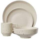 American Atelier Reactive 4-Piece Stoneware Place Setting, Coffee Mug, Bowl, Plate Set, Dinnerware Set, Microwave, Dishwasher Safe, Service for 1