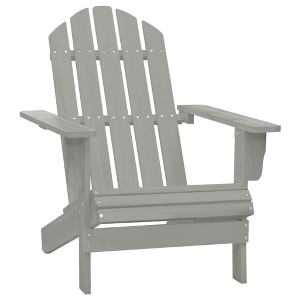 vidaXL Patio Chair Wood Gray - 1 of 4
