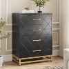 Jojoka Wooden Dresser for Bedroom, Dressers & Chest of Drawers with 3/4/6 Drawers can select, Wood nightstand for Storage and Organization - 2 of 4