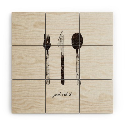 Orara Studio Just Eat It Wood Wall Mural - society6