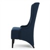 Accent Chair with Birch Wood Legs, Upholstered Comfortable High Backrest Dining Chair, Vanity Makeup Chair for Restaurant, Living Room, Bedoom - 4 of 4