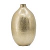 YONWAY Aluminum Square Vase with Gold Streaks Modern Flower Arrangement Centerpiece for Home Table Decor. - 2 of 4