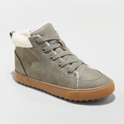 sherpa lined sneaker boot