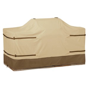 Classic Accessories 98" Veranda Water-Resistant BBQ Grill Cover Beige - 1 of 4