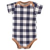 Hudson Baby Infant Boy Cotton Bodysuit, Pant and Bib Set, Football Huddles - 4 of 4