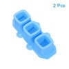 Unique Bargains Silicone Flexible Reusable 3-Cavity Ice Cube Trays 2 Pcs - 3 of 4