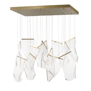 ET2 Lighting Rinkle 13 - Light Pendant in  French Gold - 1 of 3