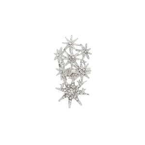 SOHI Women's Silver Celestrial Cocktail Ring - 1 of 3