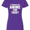 Women's - Instant Message - I Paused My Anime For This Fitted Graphic T-Shirt - 2 of 3
