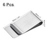 Unique Bargains Stainless Steel Slim Clips for Food Bag Sealing Paper File Photo - 2 of 4