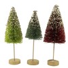 9.5 Inch Jewel-Tide Long Stem Trees Glittered Bottle Brush Bottle Brush Trees - 3 of 3