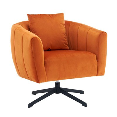 Karl Home Velvet  Lounge Chair Accent Chair