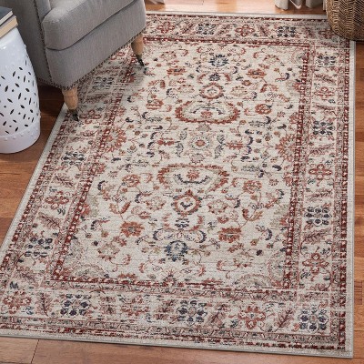 Luxe Weavers Contemporary Oriental Rug Non-Shedding Carpet
