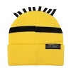 Despicable Me Stuart Big Face Yellow Cuff Beanie - 3 of 4