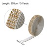 Unique Bargains Self-Adhesive DIY Crafts Decorations Crystal Rhinestone Diamond Ribbon 3 Rolls - 2 of 4
