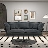 TIRAMISUBEST Convertible Chaise Lounge, Modern Upholstered Sofa Couch with Pillows, Cloud-Like Deep Seat Loveseat - 4 of 4