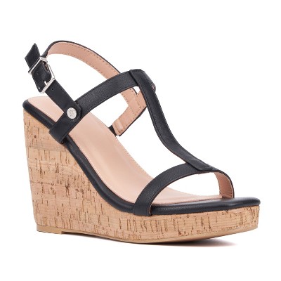 New York & Company Women's Aimee Platform Wedge Sandal