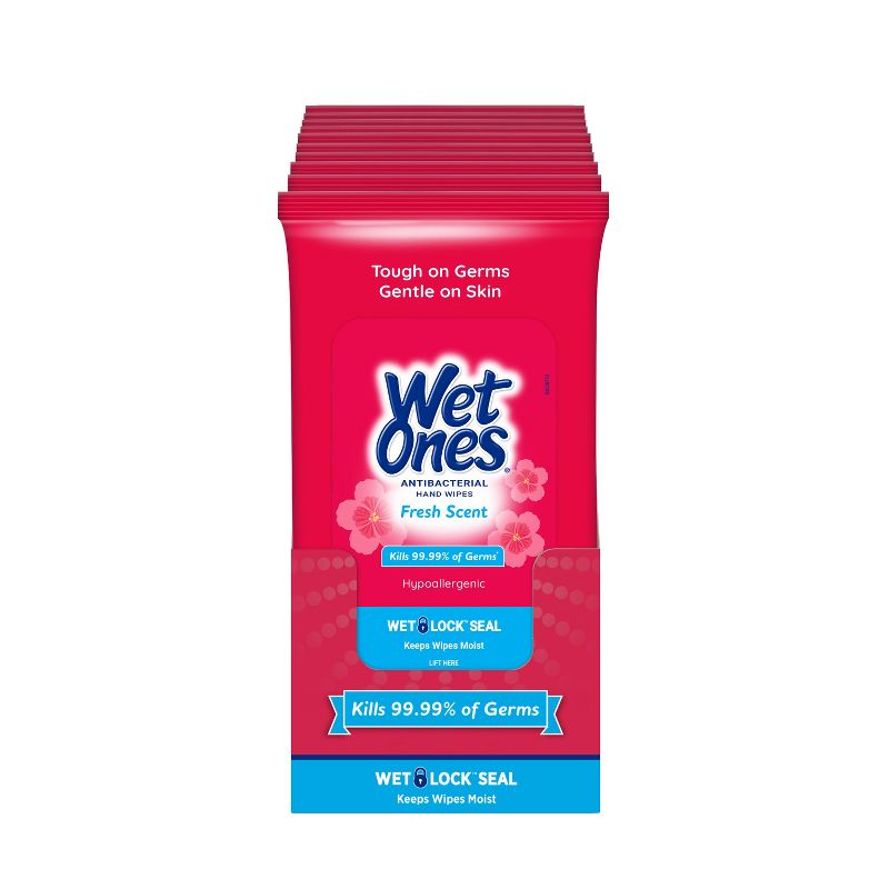 Wet Ones Antibacterial Hand Wipes - Fresh Scent - 20ct/10pk, 1 of 11