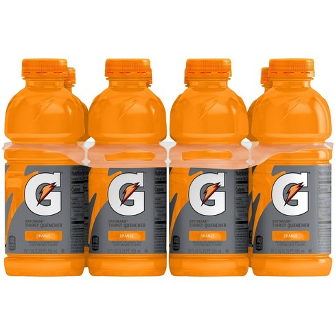 20 Oz Gatorade Water Bottle Green W/ Orange Lid Brand New