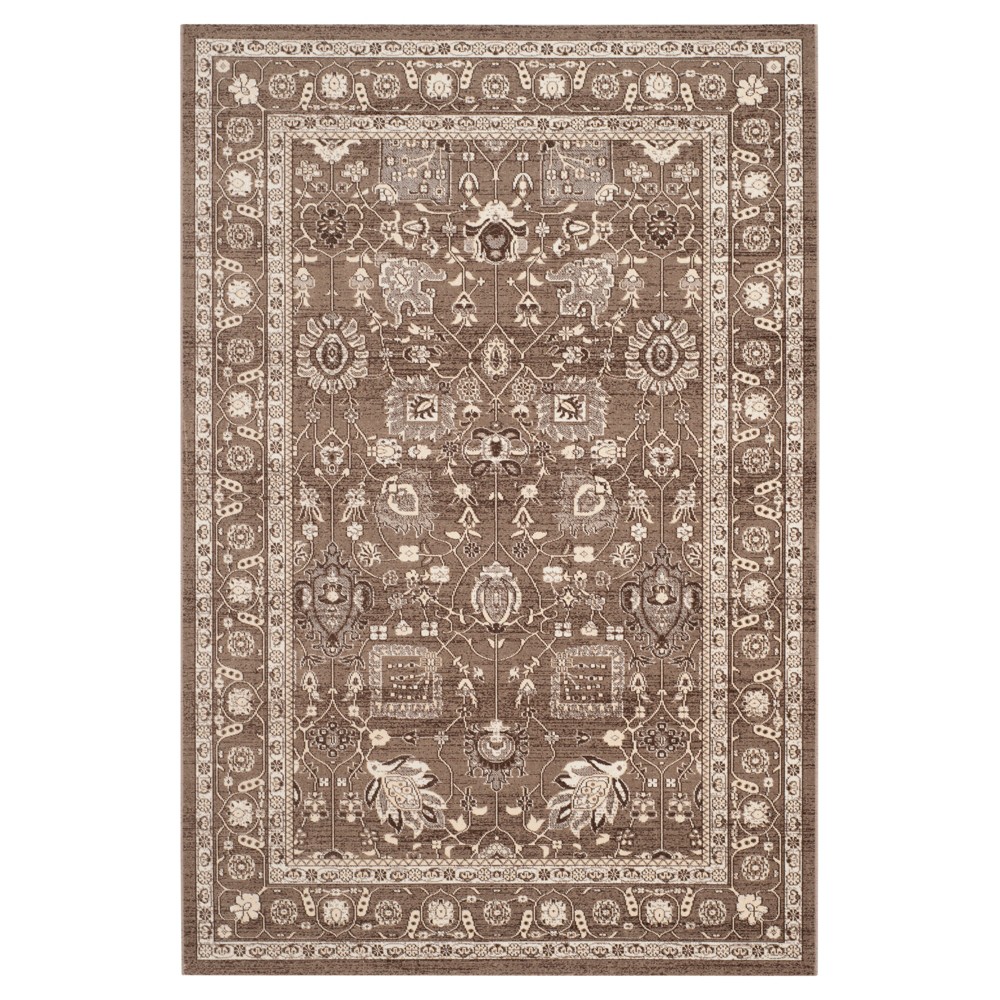 5'1inx7'6in Vera Rug Brown/Brown - Safavieh
