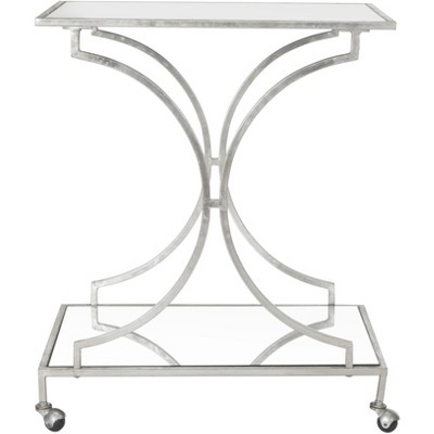 Ignatius Bar Cart - Silver/mirror - Safavieh : Target