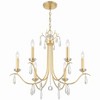 Crystorama Lighting Rollins 6 - Light Chandelier in  Antique Gold - 4 of 4