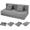 Folding Sofa Bed, Foldable Couch Bed with Pillow, Convertible Sleeper Chair Folding Sofa Mattress, Futon Floor Couch with Memory Foam Cover - 4 of 4