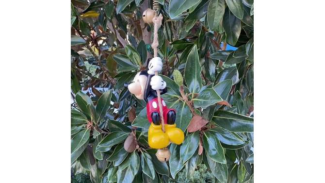 Disney Mickey Mouse &#38; Friends Mickey Mouse Swing&#39;N&#39;Ring Resin &#38; Stone Novelty Planter Outdoor Garden Figurine, 2 of 8, play video