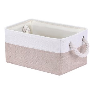 Unique Bargains Fabric Collapsible Sturdy Spacious Storage Bins 3 Pcs - 1 of 4