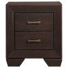 PAGED Nightstand Modern Side Table with 2 Storage Drawers and Open Shelf, Bedside Cabinet for Bedroom, Living Room - 2 of 4