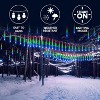 Joyfy Christmas Tubes Lights, 192 LED 8 Tubes Meteor Light, Snowfall Icicle Cascading Rain Light for Xmas Tree Party Holiday Decorations - 2 of 4