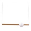 Zuo Modern Adeo Ceiling Lamp in Brass with Frosted Glass 122.2"H x 23.2"W x 3.9"D – Sleek Integrated LED Pendant - 4 of 4