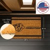 Evergreen Nashville Predators Logo Turf Mat, Brown- 28 x 16 Inches Indoor Outdoor Doormat - 2 of 4