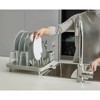 LunaLulinlk Compact Dish Drying Rack with Removable Cutlery Drainer – Small Countertop Dish Rack for Kitchens, Apartments, Dorms & RVs - 3 of 4
