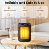 R.W.FLAME 1500W Ceramic Indoor Heater, BLACK / WHITE - 4 of 4