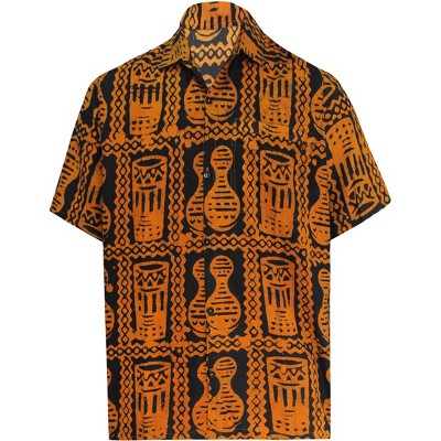 LA LEELA Men's Vacation Hawaii Shirts Hawaiian Shirts Tropical Floral Beach Shirts Casual Short Sleeve Button Up Shirt Men