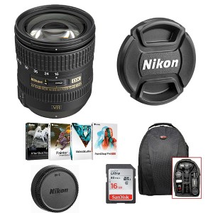 Nikon AF-S DX NIKKOR 16-85mm f/3.5-5.6G ED VR Lens Software Bundle - 1 of 4