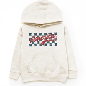 The Juniper Shop Checkered America Retro Youth Hoodie - 1 of 4