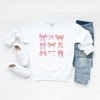 Simply Sage Market Women's Graphic Sweatshirt Coquette Pink Bow Chart - 3 of 3