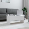 vidaXL Coffee Table White 40.2 in.x19.9 in.x18.3 in. Engineered Wood - 3 of 4
