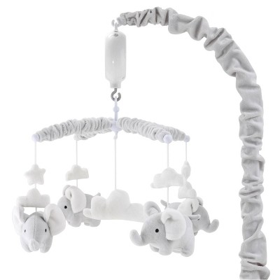 Image of The Peanutshell Elephant Musical Mobile in Gray