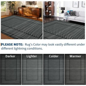 Washable Non-Slip Rugs - Hallway, Kitchen Runner - Stain Resistant Farmhouse Carpet for Bathroom, Bedroom - 1 of 3