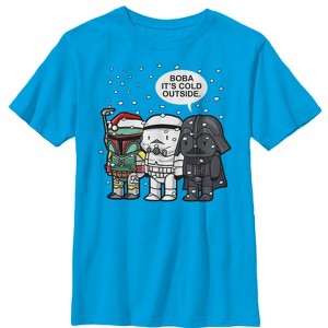 Boy's Star Wars Boba It's Cold Outside T-Shirt - 1 of 3