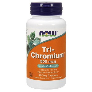 Tri-Chromium 500cg+Cinnamon by Now Foods  -  90 VegCap - 1 of 3