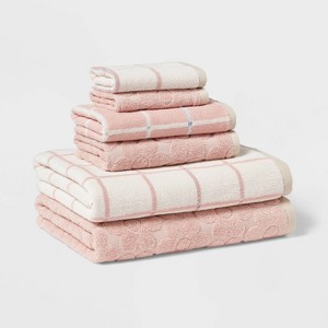 6pc Bath Towel Bundle Set - Room Essentials™ - 1 of 4