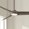 84" Minka Aire Modern Indoor Ceiling Fan with LED Light Remote Control Heirloom Bronze White Glass Shade for Kitchen Family Room - 2 of 4