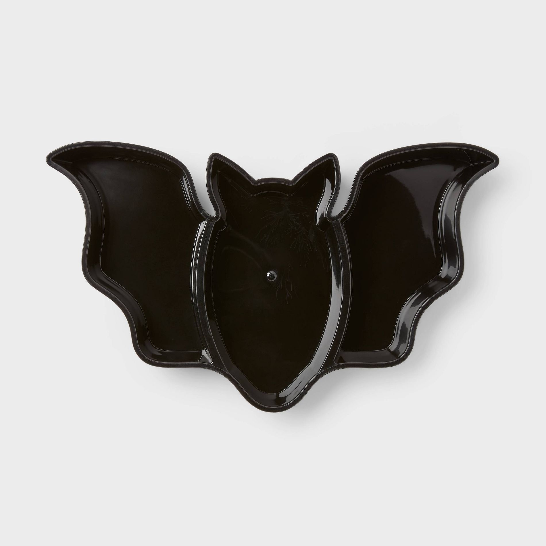 Bat Shaped Halloween Divided Candy Tray Black - Spritz™